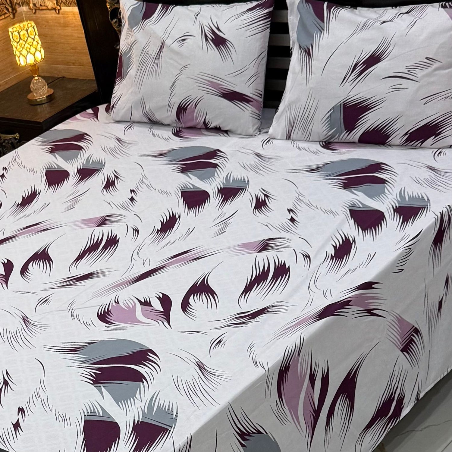 I Plum Feather Soft Crystal Cotton Bed Sheets