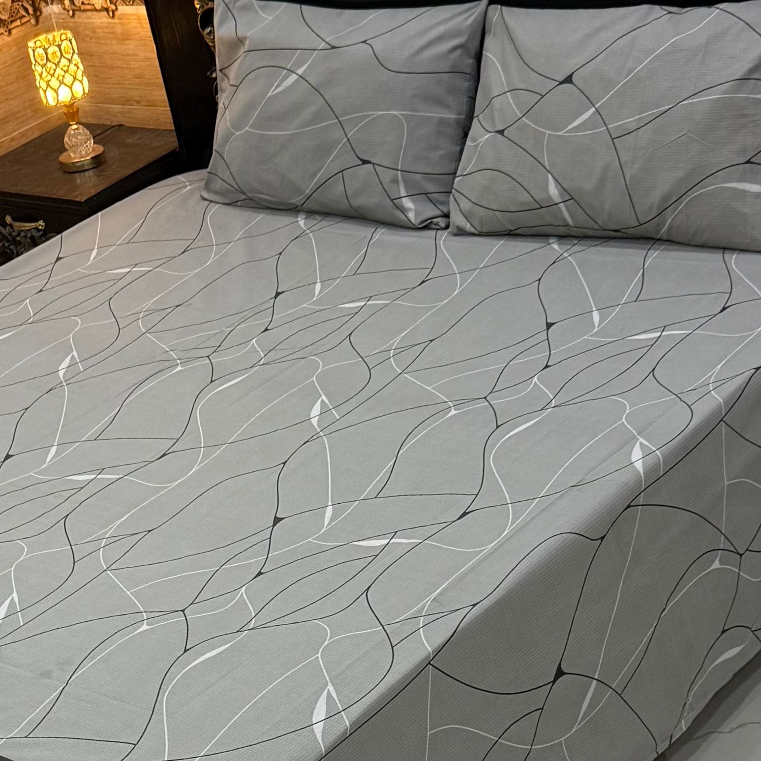 I Urban Lines Soft Crystal Cotton Bed Sheets