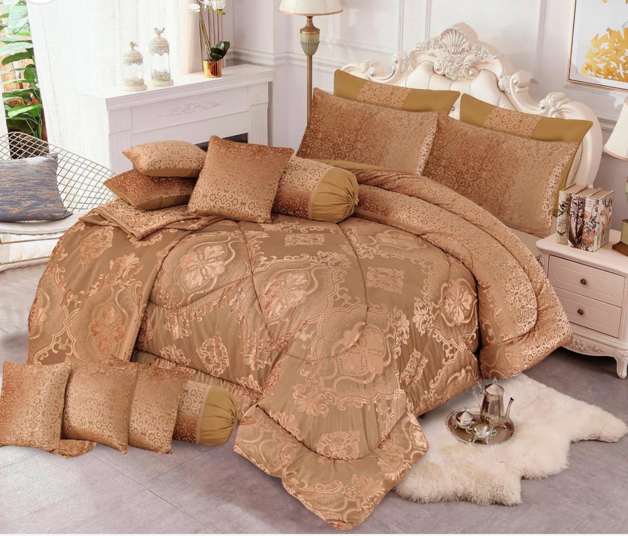 14Pc Palachi Bridal Set Quality Jacquard Fabric