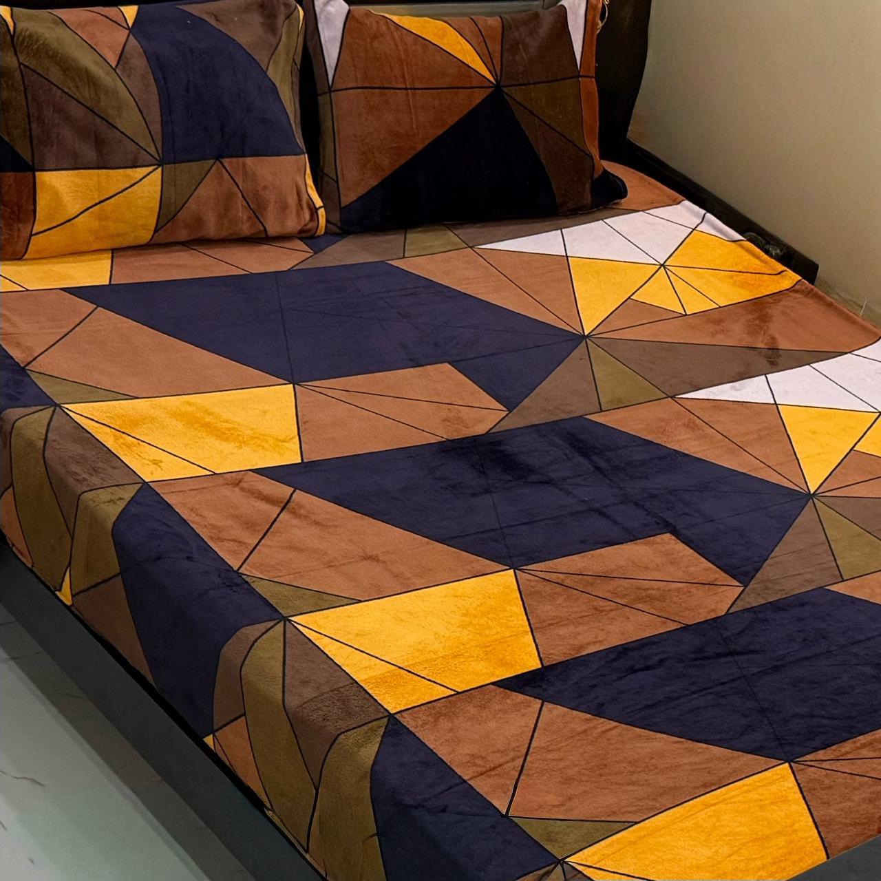3pc Fleece bedsheet