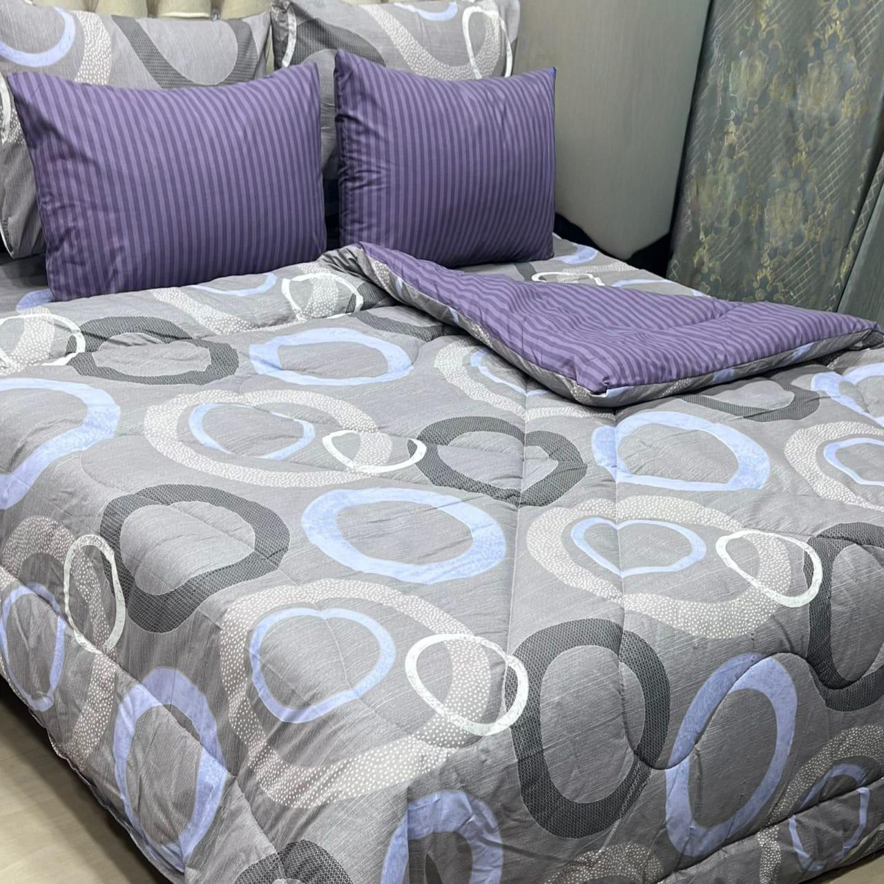 Cozy Luxe Winter Collection 100% Pure Cotton 6PC Comforter Set (Vicky Razai Set) – King Size