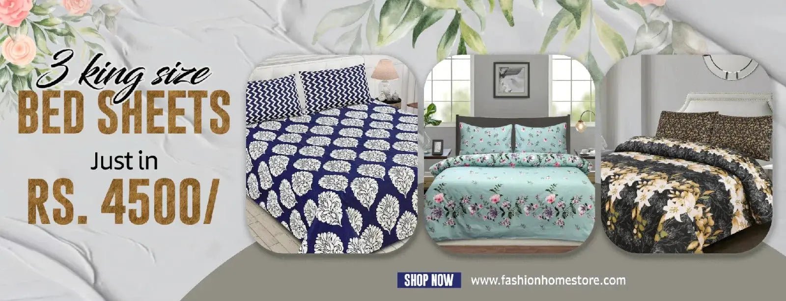 Stylish Printed Bed Sheets in Pakistan - Fashion Home Store