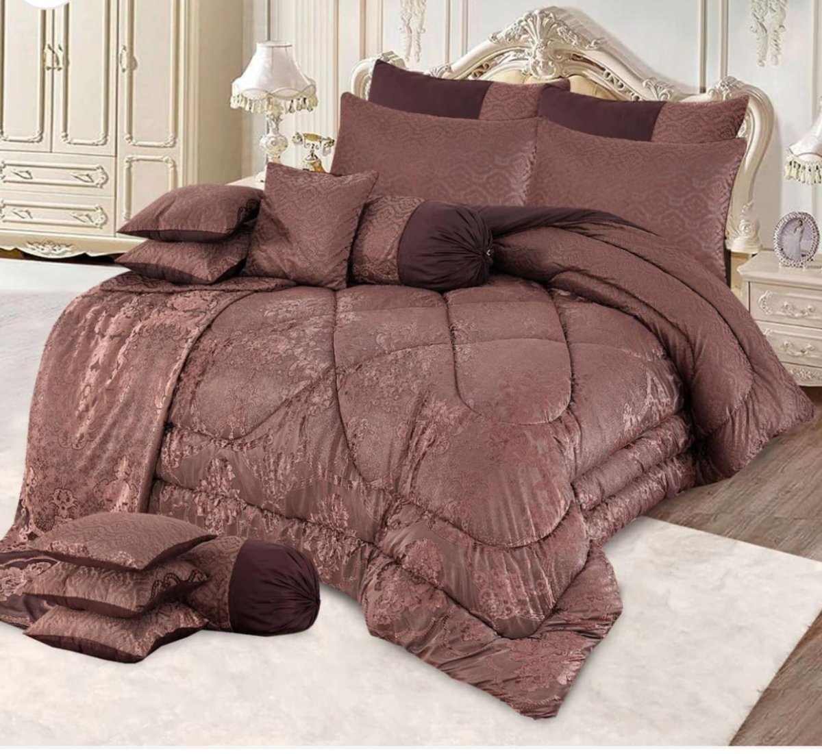 14Pc Palachi Bridal Set Quality Jacquard Fabric - Fashion Home Store