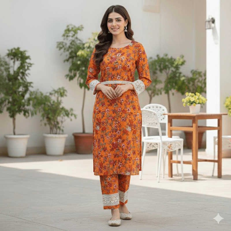 2PC Unstiched Polo Breeze Women Cotton - Fashion Home Store