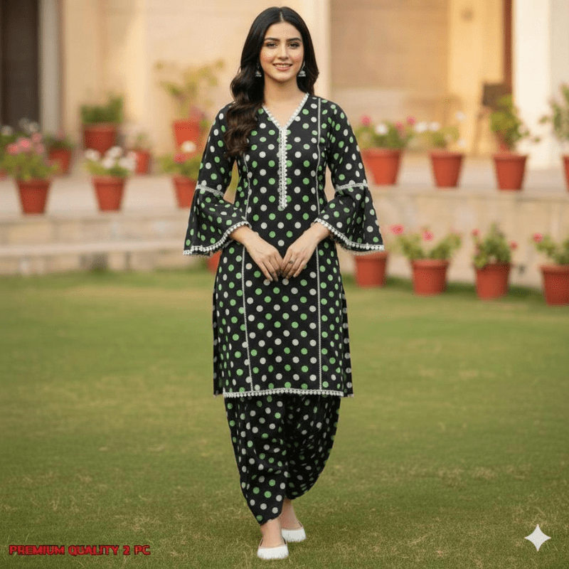 2PC Unstiched Polo Fine Weave Cotton - Fashion Home Store