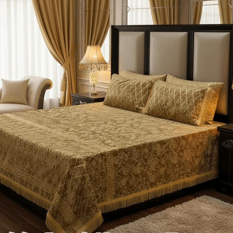 3 PC Plush Elegance Velvet Bedsheet Set - Fashion Home Store