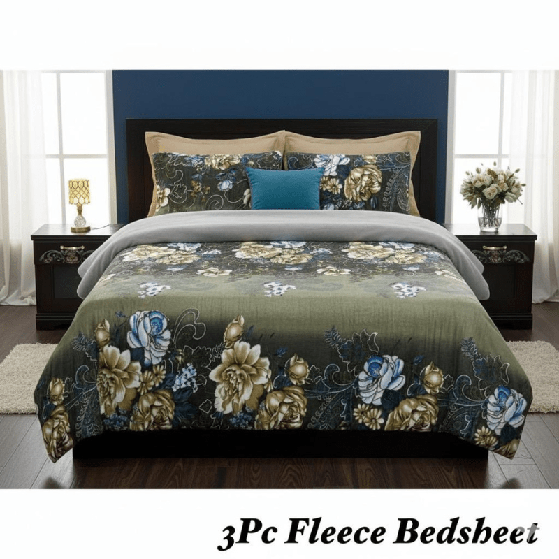 3pc Fleece bedsheet - Fashion Home Store