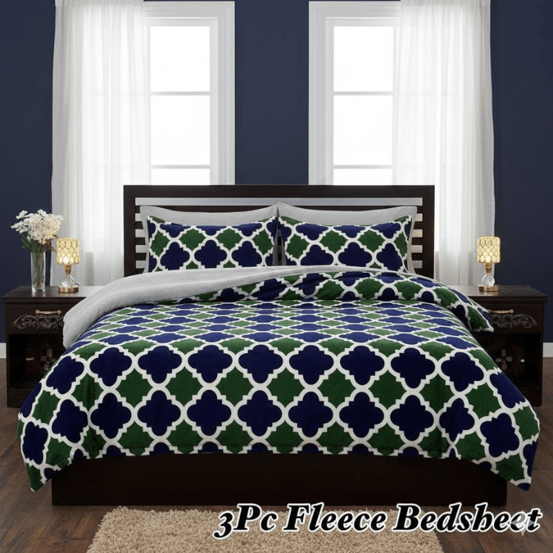 3pc Fleece bedsheet - Fashion Home Store