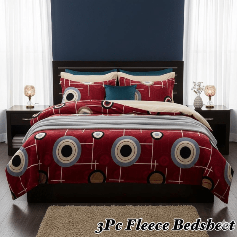 3pc Fleece bedsheet - Fashion Home Store