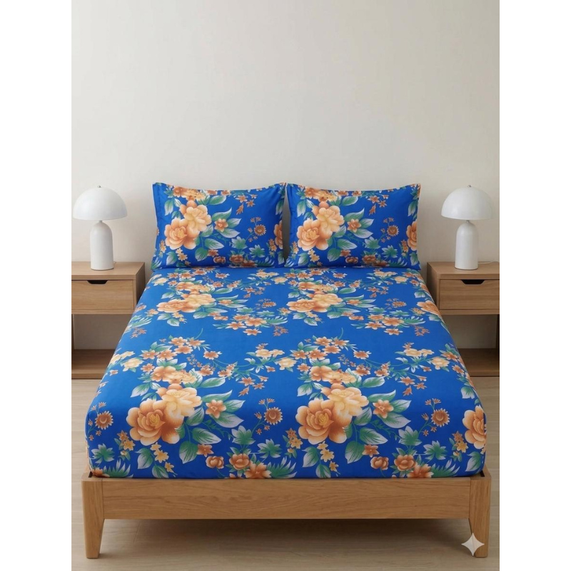 Soft Petal Print Bedsheet
