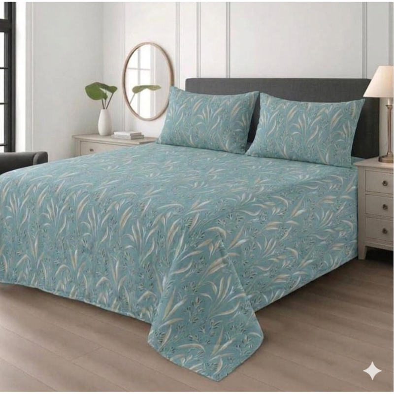 Heritage Luxe Print Premium Cotton Bed Sheet