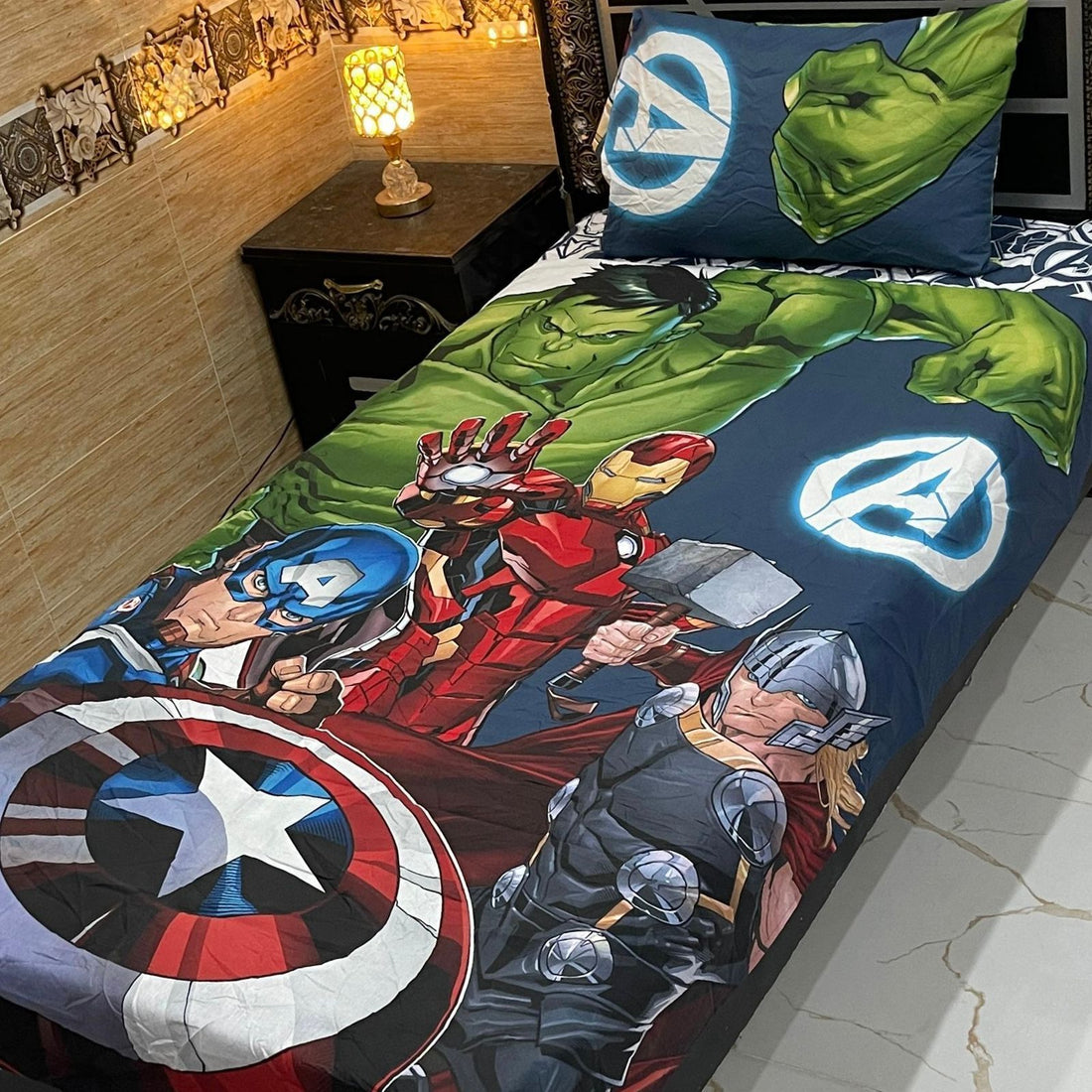 Avengers Assemble Power – Kids Single Pair Bed Sheet