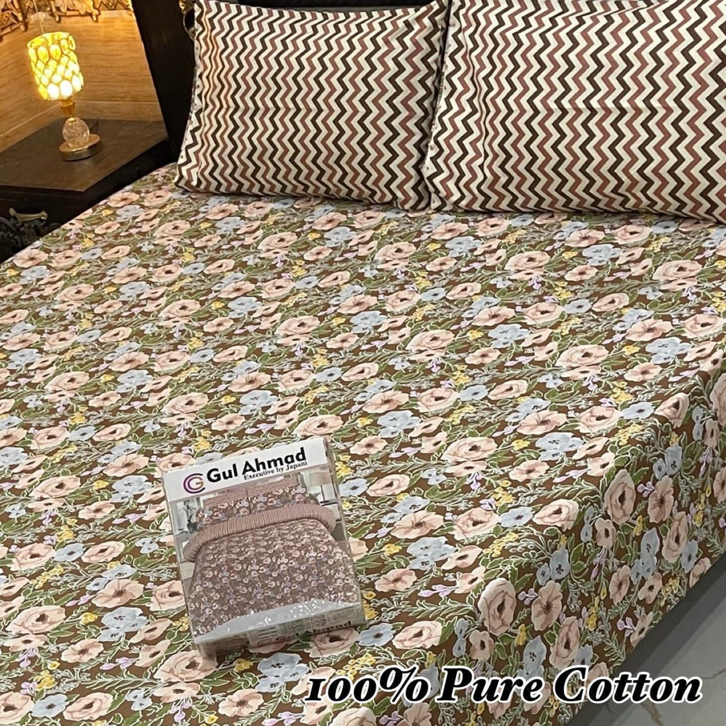 Pastel Bloom Garden – Soft Crystal Cotton Bed Sheet Set