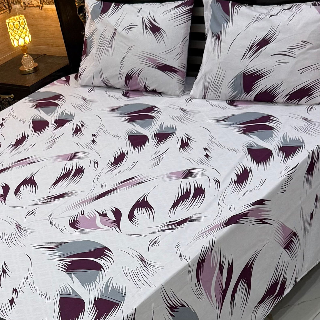 I Plum Feather Soft Crystal Cotton Bed Sheets