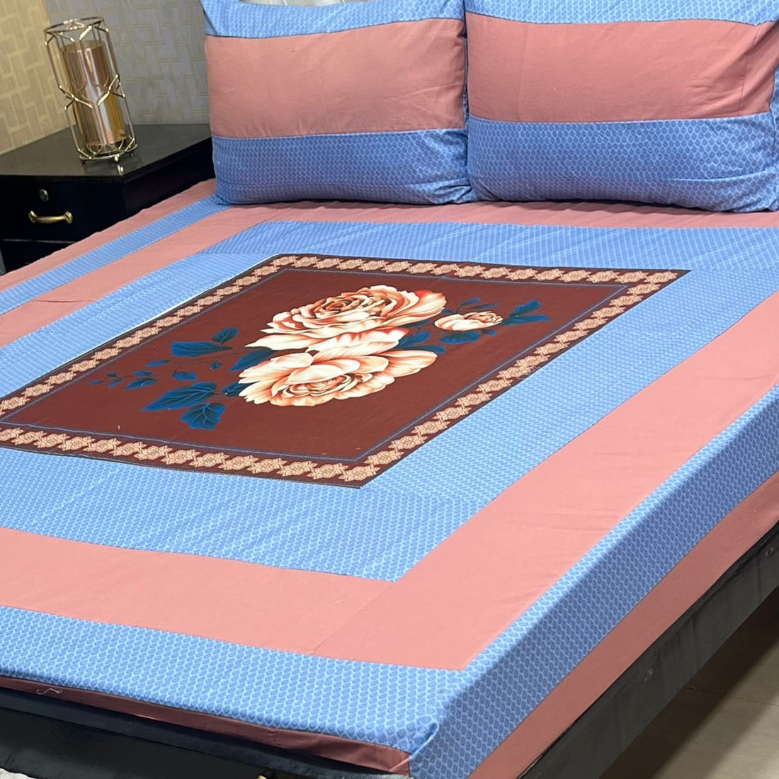 Gold rose 3D printed bedsheet