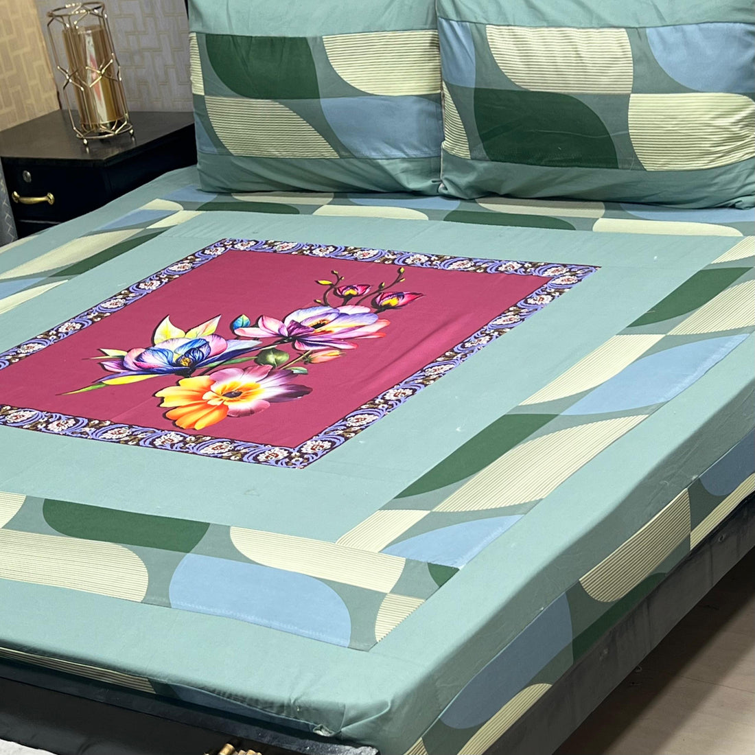 Grenish 3D printed bedsheet