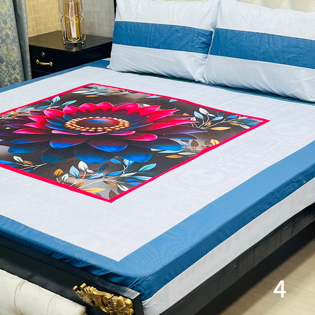 Floral printed bedsheet