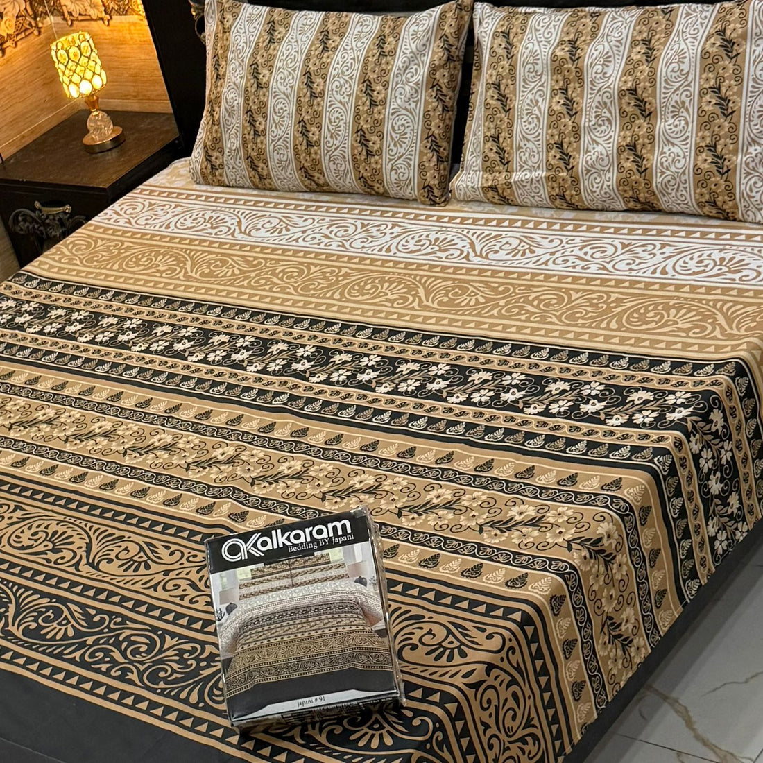 Charcoal mix cotton bedsheet