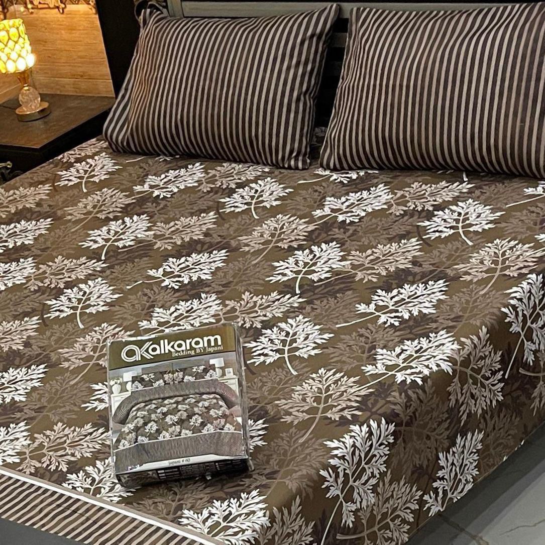 Charcoal mix cotton bedsheet
