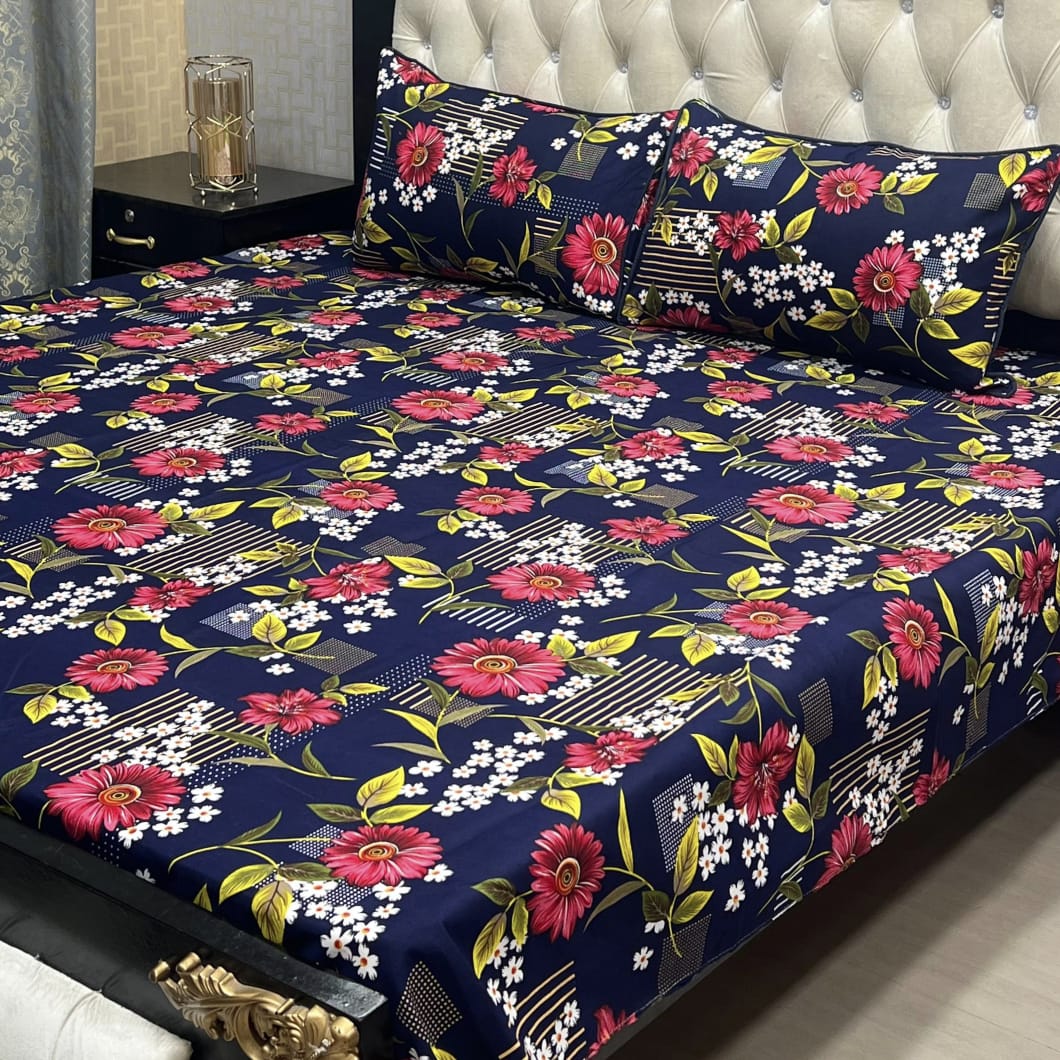 Blossom Soft Crystal Cotton Bed Sheets