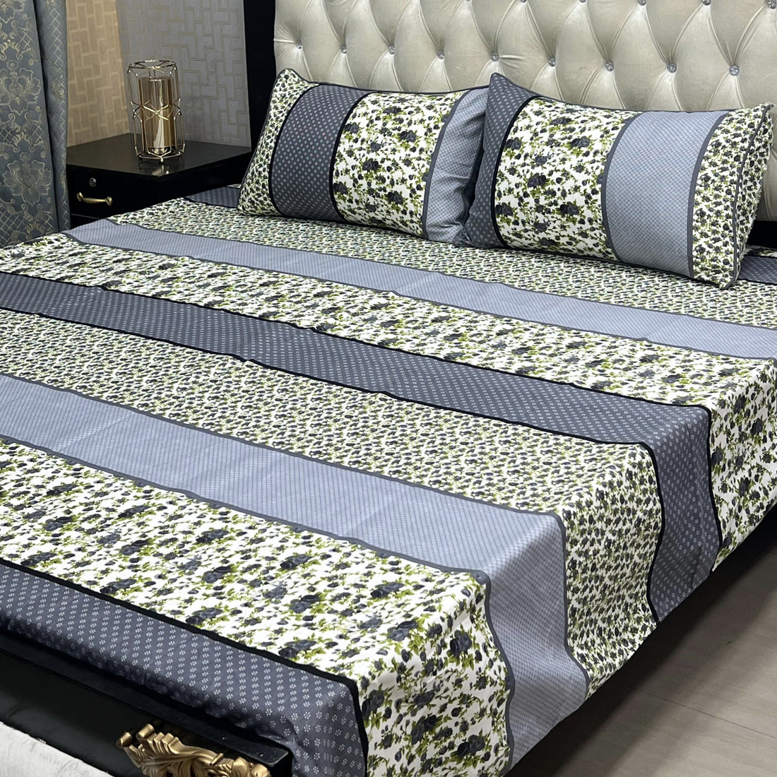 I Classic Floral Soft Crystal Cotton Bed Sheets