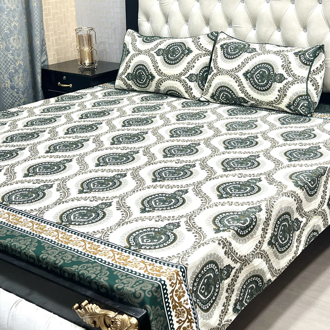 I Floral Symphony Soft Crystal Cotton Bed Sheets