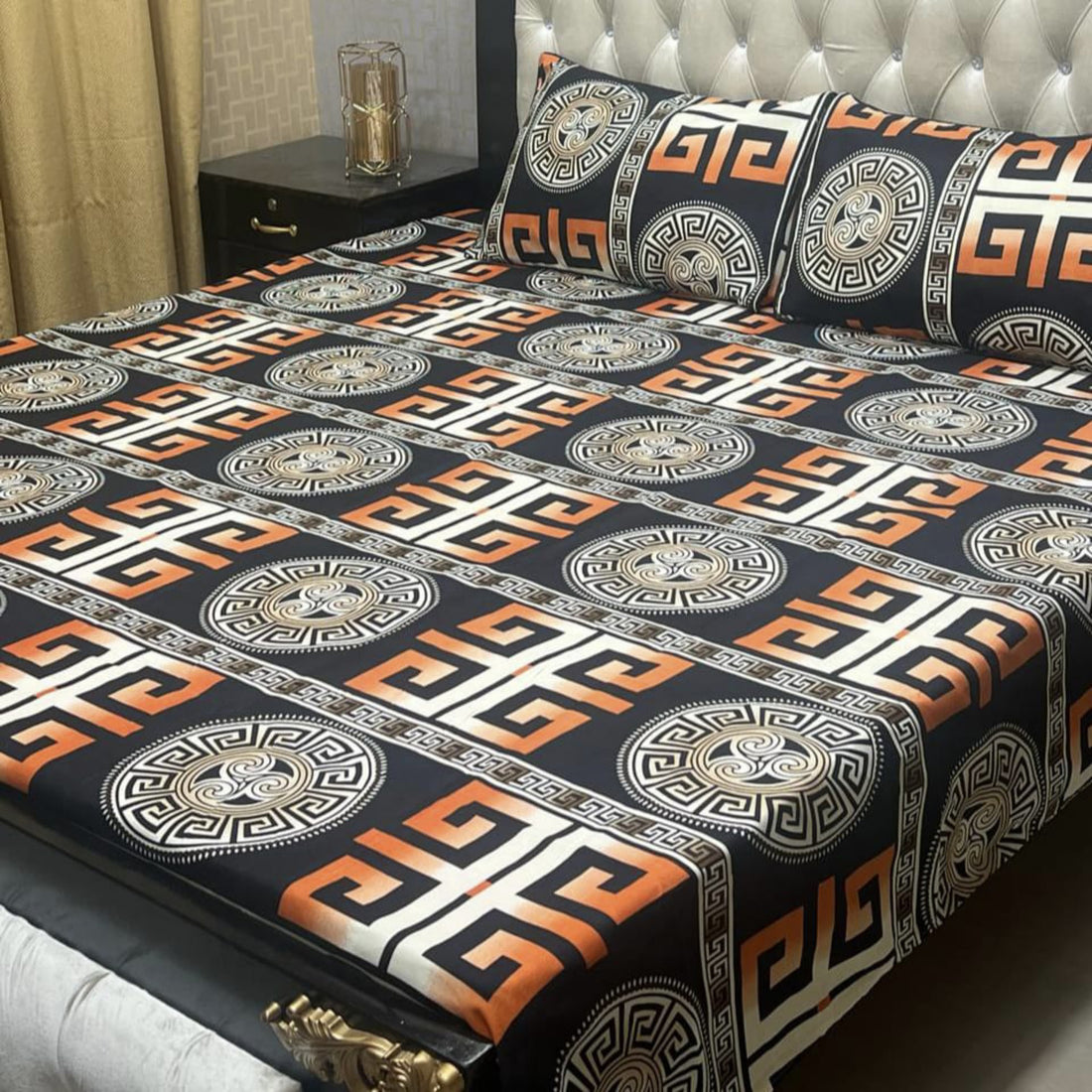 I Heritage Charm Soft Crystal Cotton Bed Sheets