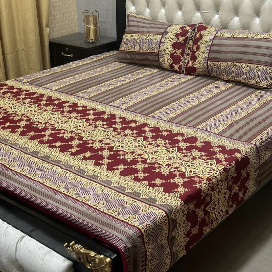 I Imperial Ruby Soft Crystal Cotton Bed Sheets