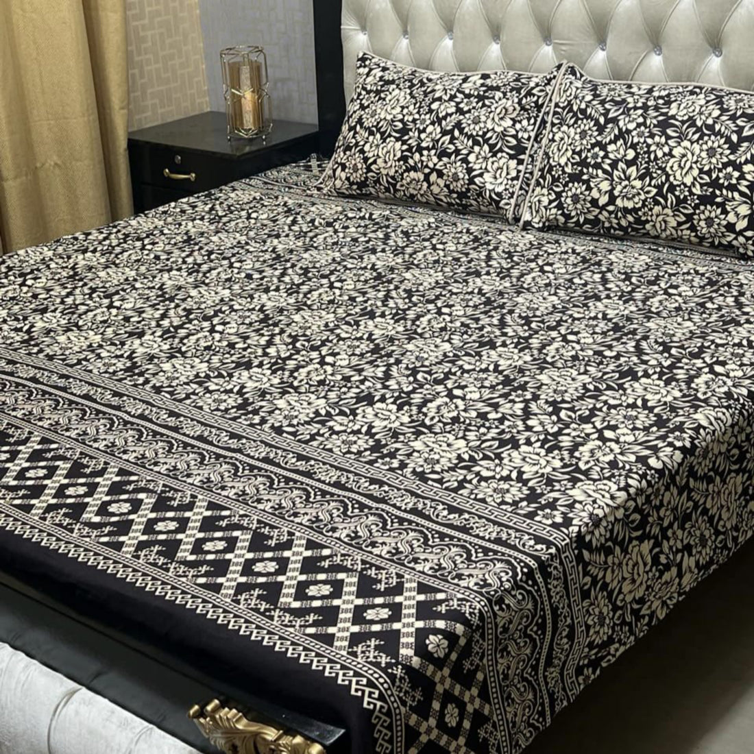 I Cozy Taupe Soft Crystal Cotton Bed Sheets