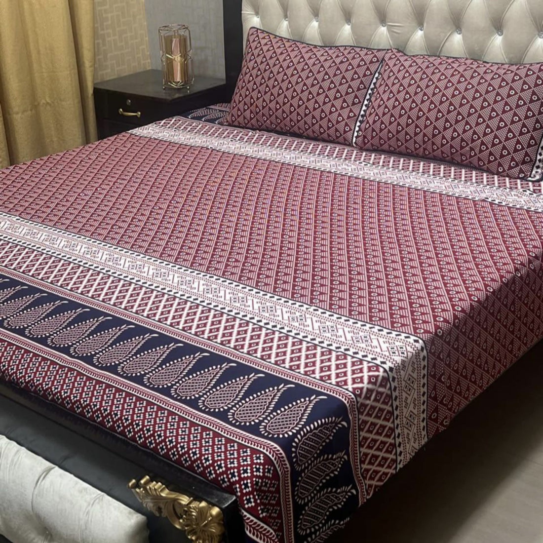 I Vibrant Bloom Soft Crystal Cotton Bed Sheets