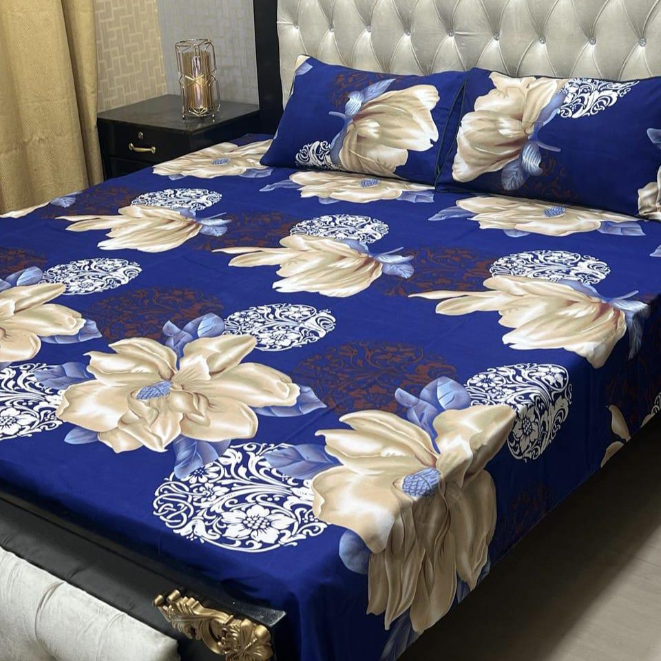 Classic Brown &amp; Black Geometric Cotton Bed Sheets – Stylish Bedding Set