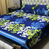 Tile Elegance Soft Crystal Cotton Bed Sheets – Blue & Brown Patterned Design - Fashion Home Store