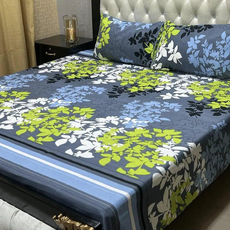 Fiery Medallion Soft Crystal Cotton Bed Sheets – Red &amp; Orange Pattern - Fashion Home Store