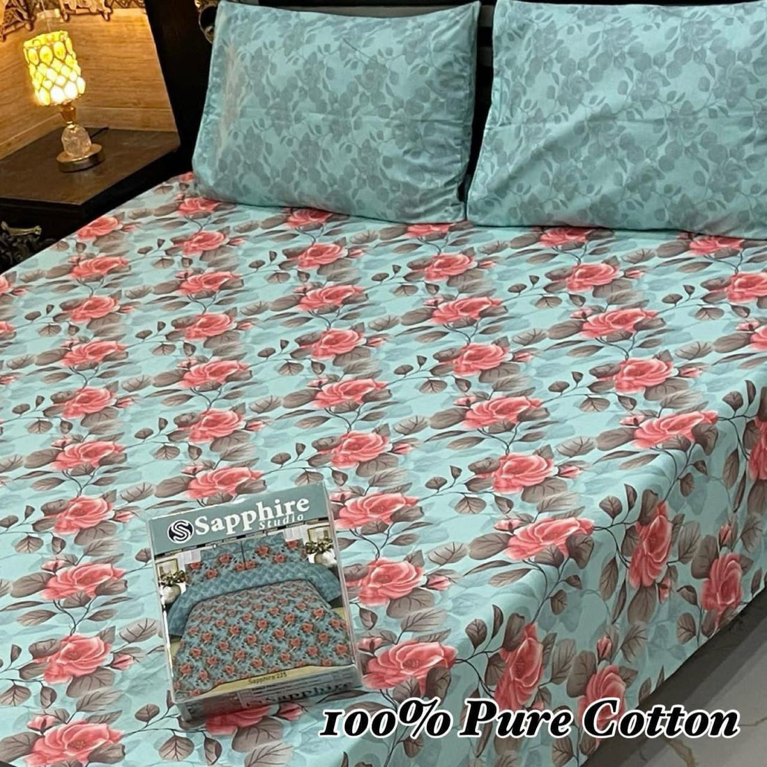 Gul Ahmed Ethnic Pattern Premium Cotton Bed Sheet