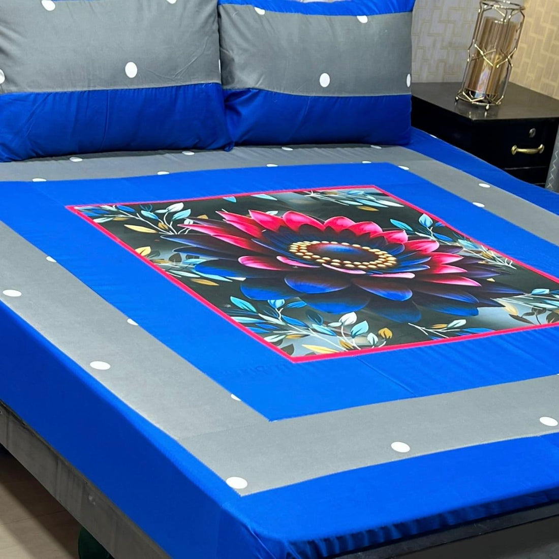 Floral 3D printed bedsheet