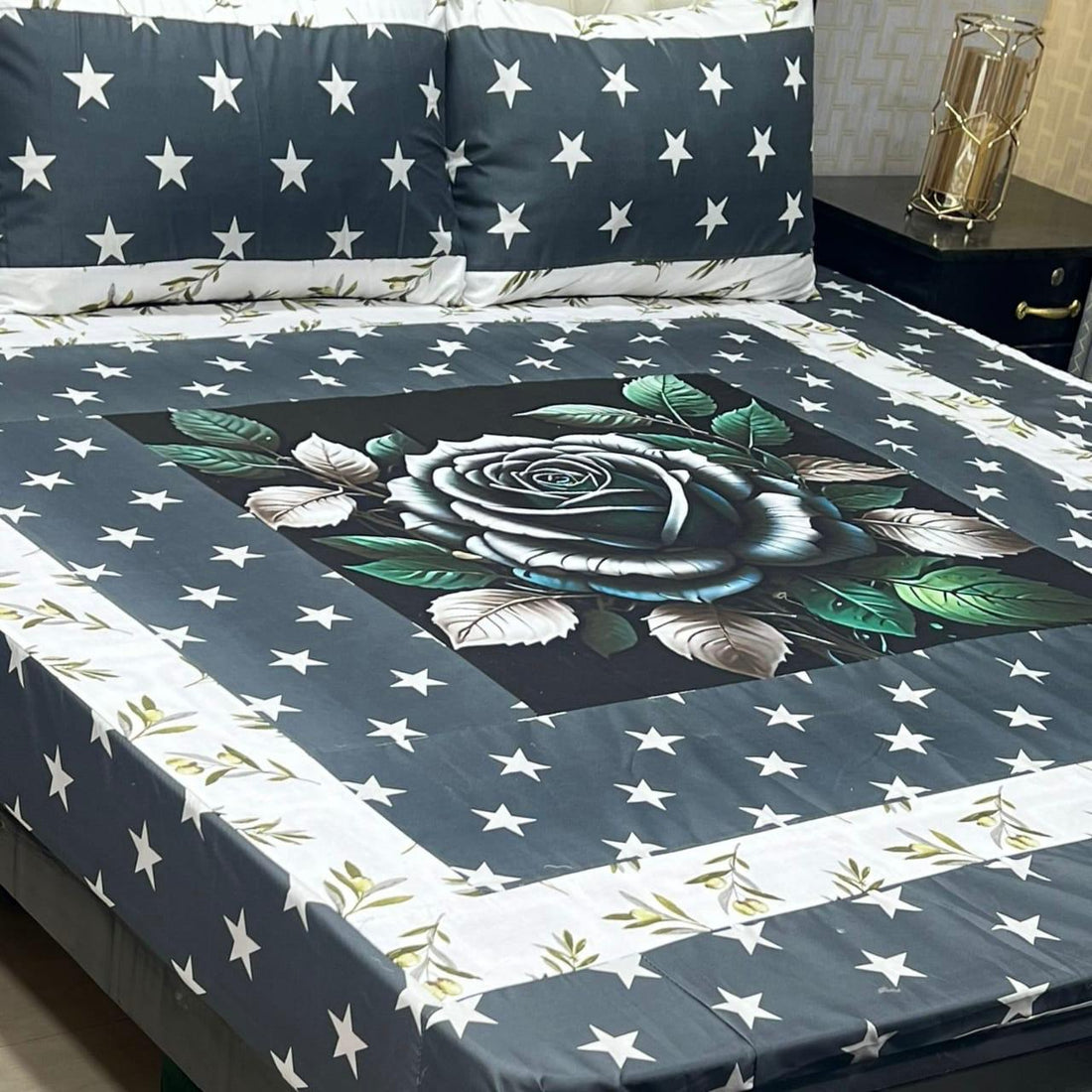Floral printed bedsheet