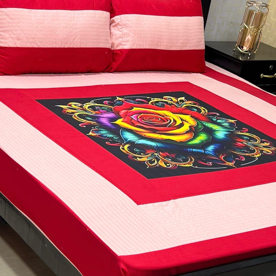king style 3D printed bedsheet