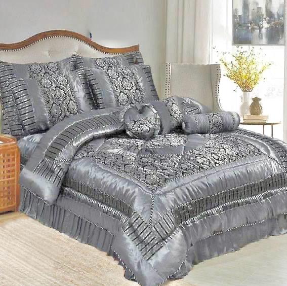 Red Golden 14PC Silk Jacquard Bridal Bed Set – Royal Wedding Comforter Set