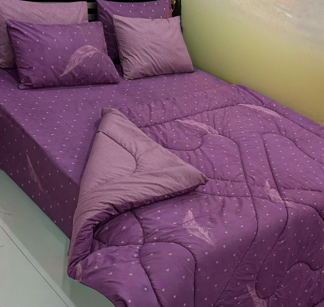 Regal Nights 100% Pure Cotton 6PC Comforter Set (Vicky Razai Set) –  King Size