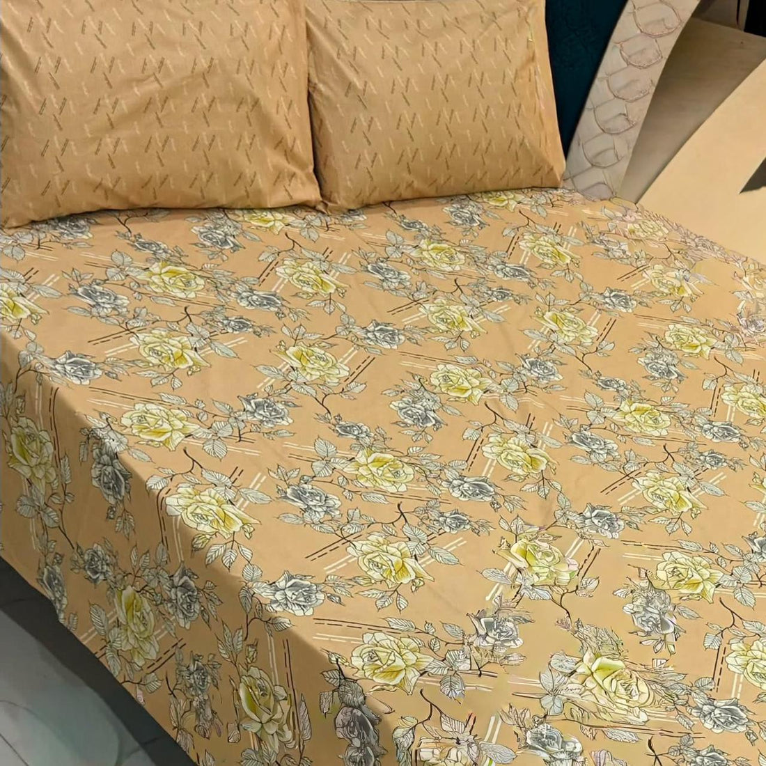 Cotton Cloud Paisley Nishat Premium Cotton Bed Sheet