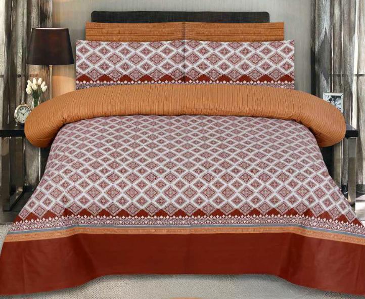 Vintage Bloom Luxe – Soft Crystal Cotton Bed Sheet Set