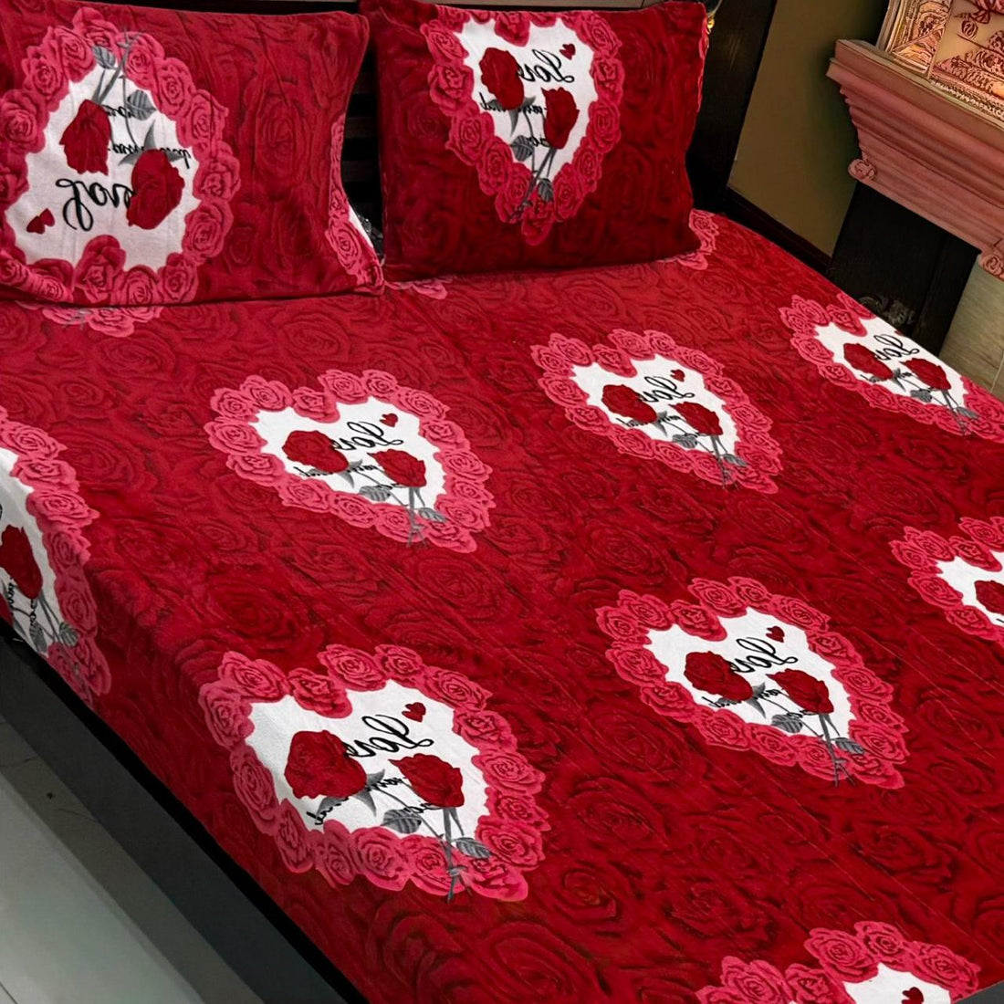 3pc Fleece bedsheet