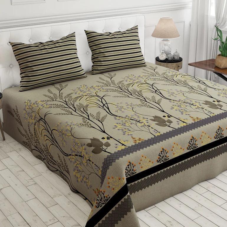 Heritage Print Cotton Bedsheet Set – Floral Pop Edition
