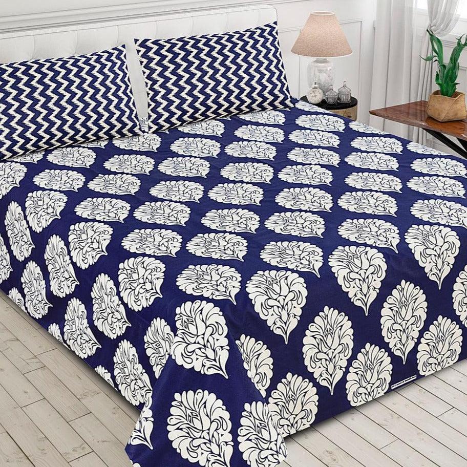 Urban Bloom Cotton Bedsheet Set – Floral Pop Edition