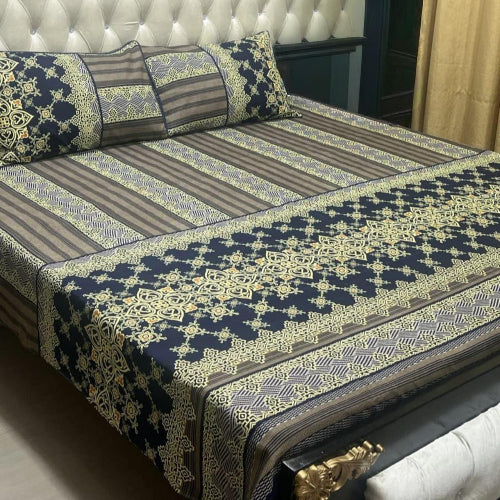 Paradise Printed  Cotton Bedsheet Set – Floral Pop Edition - Fashion Home Store