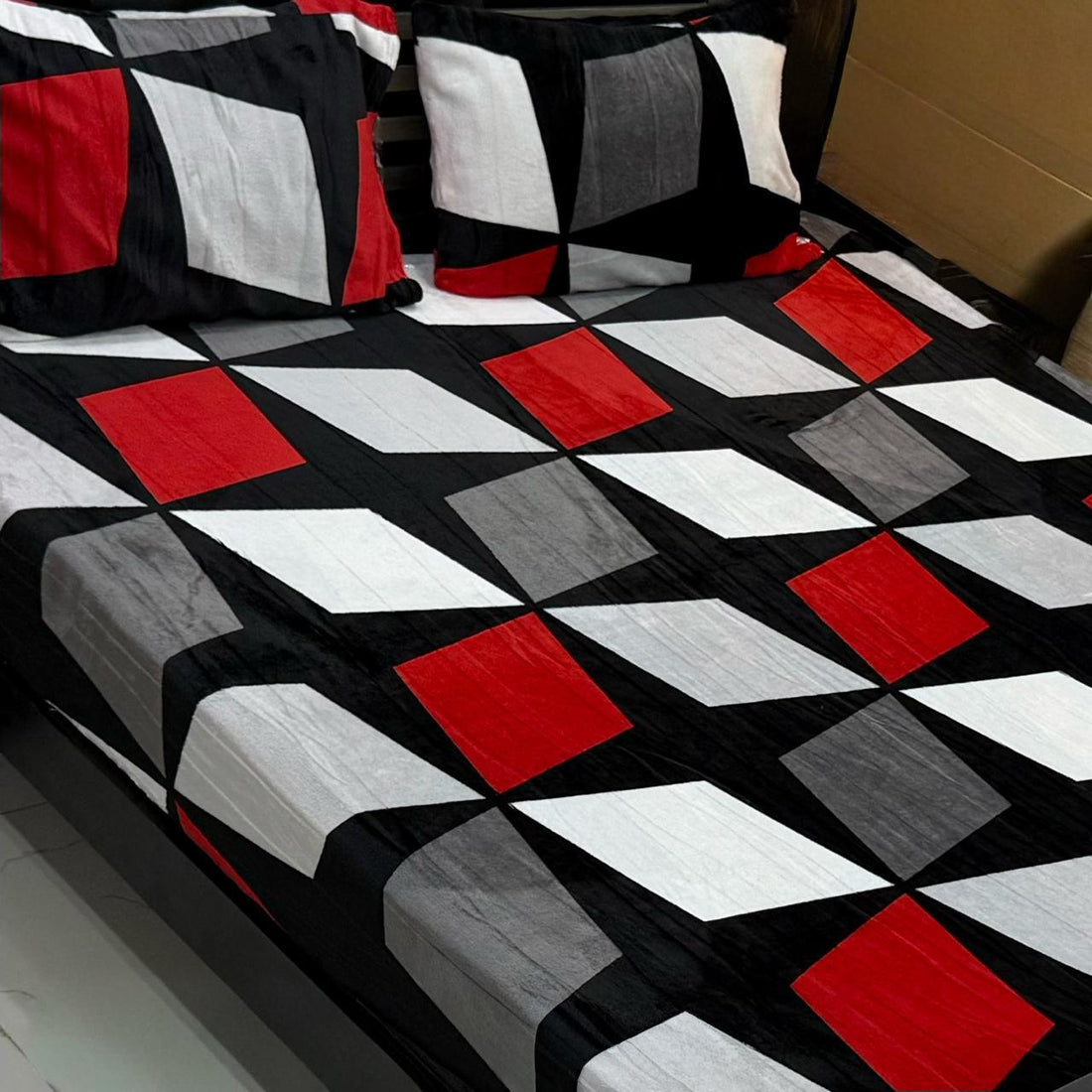 3pc Fleece bedsheet