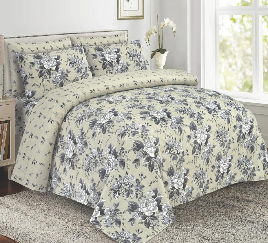 Regal Nights Print Premium Cotton Bed Sheet