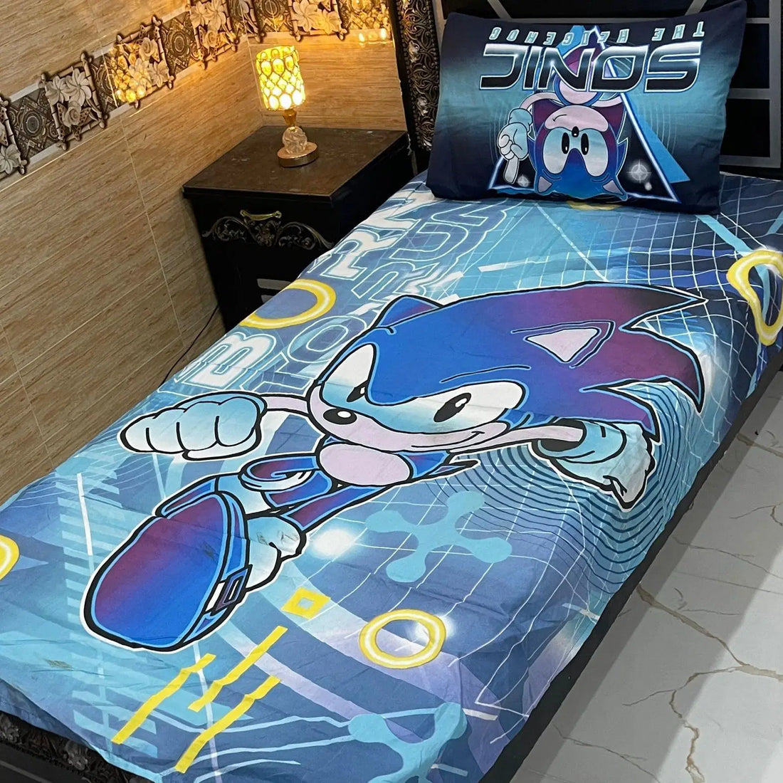 Blue Spidey Heroes – Kids Single Pair Bed Sheet