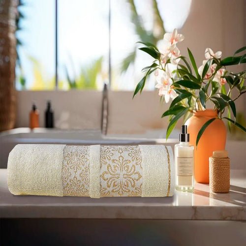 Band Assorted 100% Cotton Extra Soft Bath Towel Set - Fashion Home Store