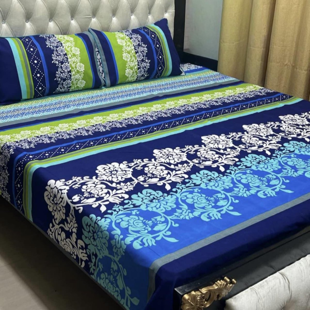 Chic Patterns Cotton Bedsheet Set – Floral Pop Edition - Fashion Home Store